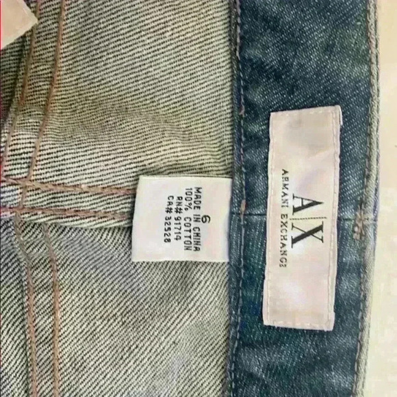 Armani Exchange jeans A/X size 6 - Picture 3 of 5